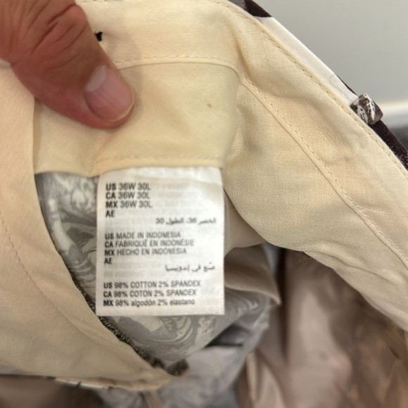 Men’s rare Tropical INC. slim fitted drop waist pant 36/30 excellent condition - Picture 6 of 7